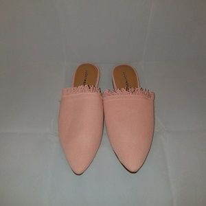 Lucky Brand Coral Pink Bapsee Slides Size 9.5